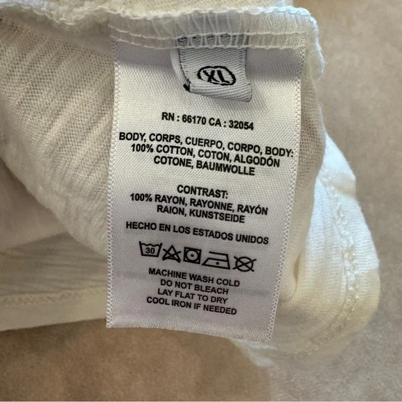 Anthropologie T.La Woven Flutter Sleeve Tee • size xl • NWOT - Picture 9 of 10